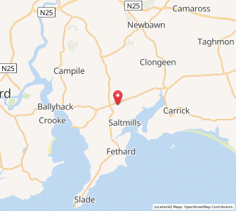 Map of New Bridge, LeinsterLeinster