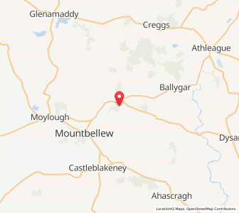 Map of Newbridge, ConnaughtConnaught
