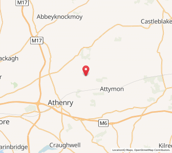 Map of Newcastle, ConnaughtConnaught