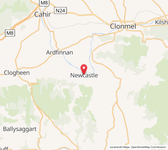 Map of Newcastle, MunsterMunster