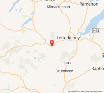 Map of Newmills, UlsterUlster