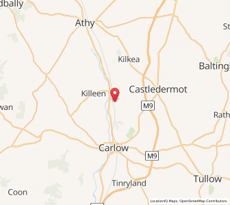 Map of Newtown Bridge, LeinsterLeinster