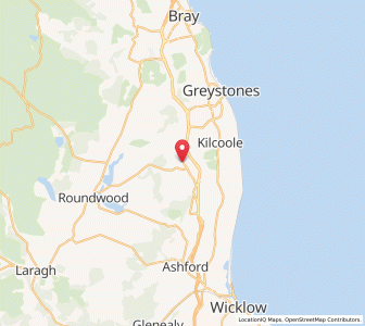 Map of Newtown Mount Kennedy, LeinsterLeinster