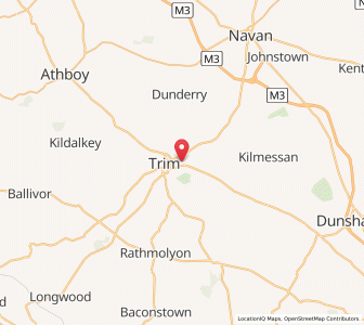 Map of Newtown Trim, LeinsterLeinster