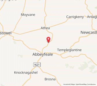 Map of Oolagh Bridge, MunsterMunster