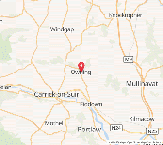 Map of Owning, LeinsterLeinster