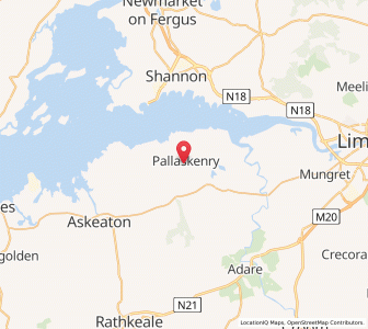 Map of Pallaskenry, MunsterMunster