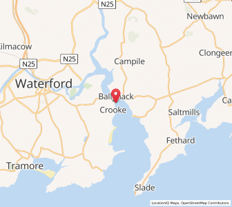 Map of Passage East, MunsterMunster