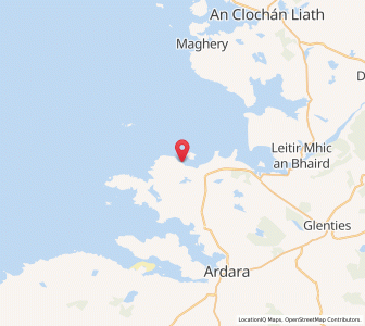 Map of Portnoo, UlsterUlster