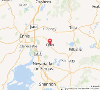Map of Quin, MunsterMunster