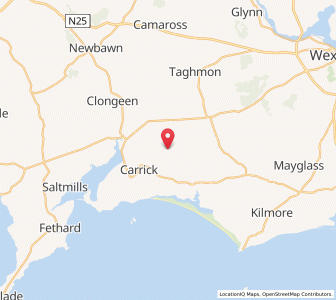 Map of Quitchery Cross Roads, LeinsterLeinster