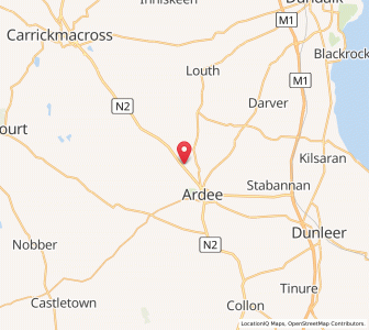 Map of Rahanna, LeinsterLeinster