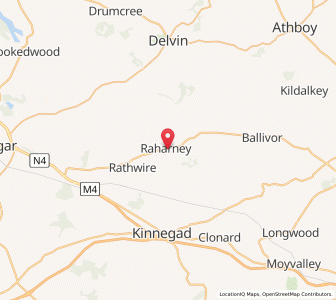 Map of Raharney, LeinsterLeinster