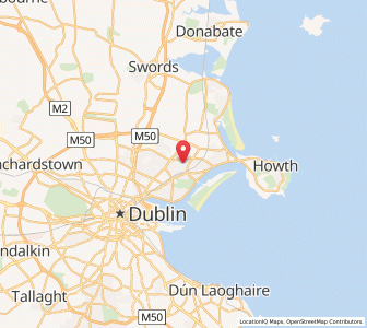 Map of Raheny, LeinsterLeinster