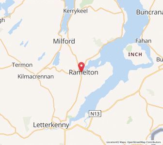 Map of Ramelton, UlsterUlster