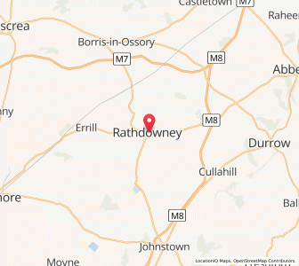 Map of Rathdowney, LeinsterLeinster