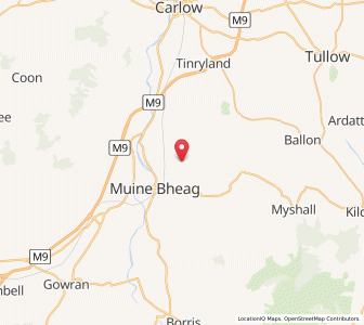 Map of Rathedan Cross Roads, LeinsterLeinster