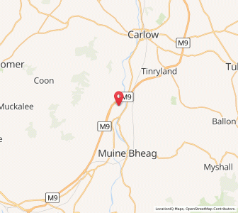 Map of Rathernan Bridge, LeinsterLeinster