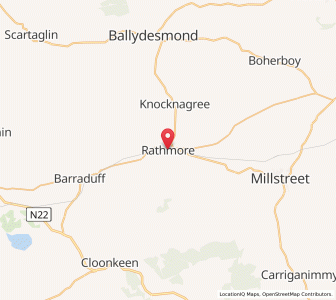 Map of Rathmore, MunsterMunster