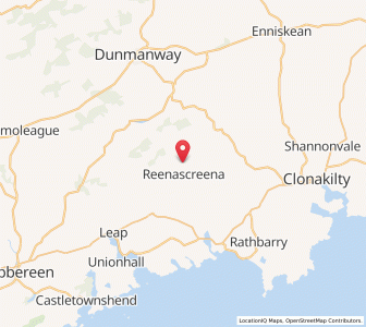 Map of Reanascreena, MunsterMunster