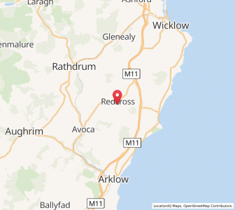 Map of Redcross, LeinsterLeinster