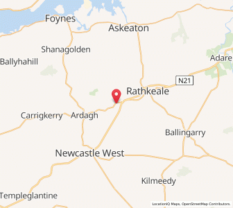 Map of Reens, MunsterMunster