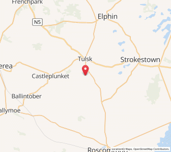 Map of Roscommon, ConnaughtConnaught