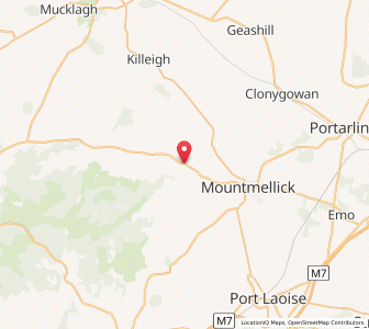 Map of Rosenallis, LeinsterLeinster