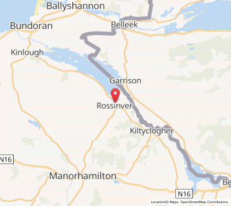 Map of Rossinver, ConnaughtConnaught