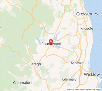 Map of Roundwood, LeinsterLeinster