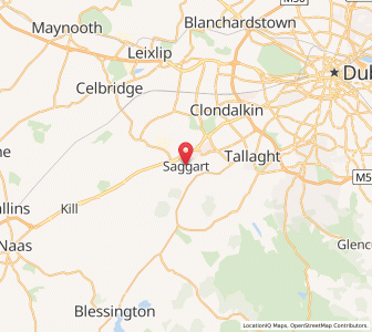 Map of Saggart, LeinsterLeinster