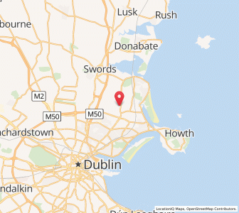 Map of Saint Doolaghs, LeinsterLeinster