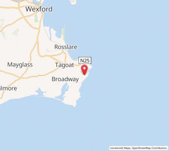 Map of Saint Helens, LeinsterLeinster
