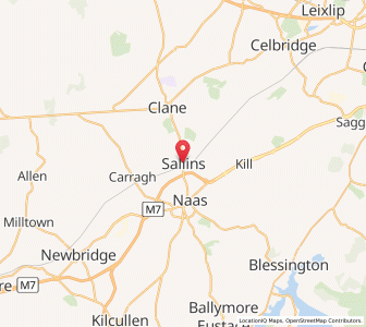 Map of Sallins, LeinsterLeinster