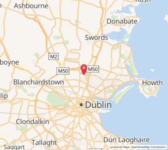 Map of Santry, LeinsterLeinster