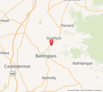 Map of Saundersville, LeinsterLeinster