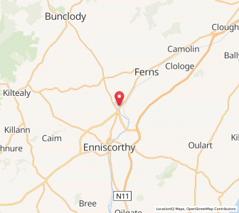 Map of Scarawalsh Bridge, LeinsterLeinster