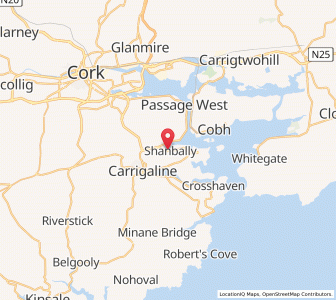 Map of Shanbally, MunsterMunster