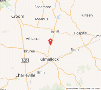 Map of Shearins Cross, MunsterMunster