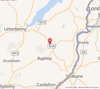 Map of Sheskinapoll, UlsterUlster