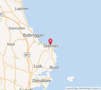 Map of Skerries, LeinsterLeinster