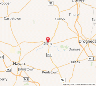 Map of Slane, LeinsterLeinster