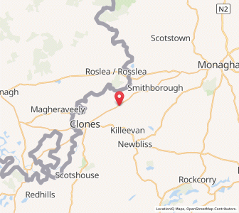 Map of Stone Bridge, UlsterUlster