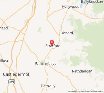 Map of Stratford, LeinsterLeinster