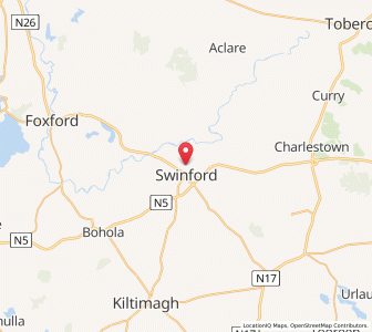Map of Swinford, ConnaughtConnaught