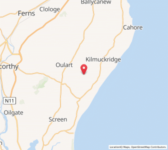 Map of Taberlomina Cross Roads, LeinsterLeinster