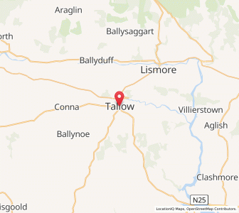 Map of Tallow, MunsterMunster