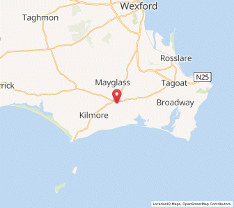 Map of Tenacre Cross Roads, LeinsterLeinster