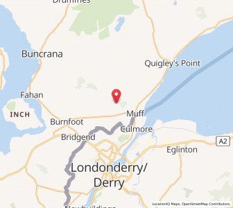 Map of Thompsons Town, UlsterUlster