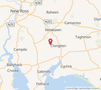 Map of Tianarath Cross Roads, LeinsterLeinster